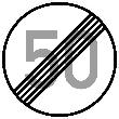 Neutral VKZ.278-50 Ronde 600mm Ende 50 km/h RAL- Gütezeichen Folie RA1 Produktbild