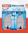 tesa Powerstrips Haken Large Oval chrom Oval,chrom Produktbild