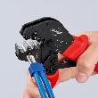 KNIPEX Crimpzange auch für Zweihandbedienung mit rutschhemmenden Kunststoff-Hüllen brüniert Produktbild img10 S