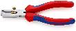 KNIPEX Abisolierzange verchromt mit Mehr komponenten-Griffen 160mm qmm Produktbild img1 S