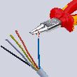 KNIPEX Rundzange 22 06 160 rund, spitz zulaufend verchromt Mehrkomp. VDE 160mm Produktbild img2 S