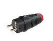 PCE Schutzkontaktstecker IP54 Vollgummi 16A / 250V AC / 3p (2P+E) Produktbild