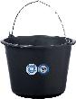 BERDAL Baueimer 12L schwarz Knopfbügel, L-Skala Produktbild img1 S