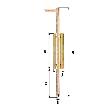 GAH Tor-Bodenschieber, mit Führungen,400mm, gelb, goldge., galvanisch verzinkt Produktbild img2 S