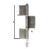 GAH Alberts Anschweißband K08,3-tlg.,260mm blank Produktbild img2 S