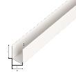 GAH U-Profil,gleichschenkelig,ungelocht, L2000 x B12 x H10mm, Kunststoff, weiß Produktbild img2 S