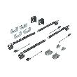 Hettich MB-Schiebetürbeschläge-Set,SysLine S,9208511, 2-T.,für einliegende Türen Produktbild