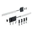 Hettich MB-Ausrichtbeschlag, TS 16-25mm, TH max. 2600mm 9252651, Aluminium schwarz Produktbild