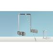 Hettich Schrank-Kleiderlift, Duo Lift 10, 9079878, 750-1170mm, 10kg, aluminiumoptik Produktbild