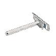 Hettich MB-Regalbodenträger, mit Tragbolzen SW 10 mm, Titan 47661,L 100mm, STA verzinkt Produktbild
