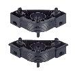 Hettich Sockelverstellfuß-Gleiter, Planform 74667, mit Aufnahme für Blendenhalter, KF sw Produktbild