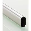 Hettich Schrank-Rohr, oval, 9000894 , 30 x 15 x 5000mm, Stahl matt vernickelt Produktbild