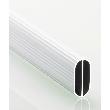 Hettich Schrank-Rohr, oval, 9079590 , 30 x 15 x 3000mm, Aluminium silber eloxiert Produktbild