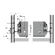 Hettich Büroschr.-Auszugsführung, für Endlosbauweise, Quadro Duplex 60 9078694, verzinkt Produktbild img2 S