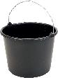 BERDAL Baueimer 20L schwarz Knopfbügel, L-Skala Produktbild img1 S