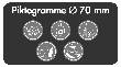 stumpf Aufkleber 5 Symbole Produktbild