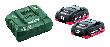 metabo Akku-Starter Set LiHD 18,0 V 2 x 4,0 Ah Produktbild