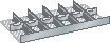 LISTA Schlitz/Trennwand-Set B1000mm 12-teilig Produktbild