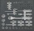 fortis Werkzeuge Modul 2/3 leer für Steckschlüssel 1/4"+1/2" Produktbild