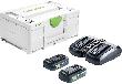 Festool Energie-Set SYS 18V 2x4,0/TCL 6 DUO Produktbild