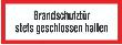 SafetyMarking Brandschutztür geschl.h.PVC-Folie kleben Produktbild