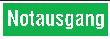 SafetyMarking Zusatzschild-Rettung „Notausgang" Produktbild