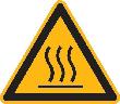 SafetyMarking Warnschild „Warnung vor heißer Oberfläche" Produktbild