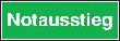 SafetyMarking Zusatzschild Rettung „Notausstieg" Produktbild