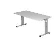 Schreibtisch grau 160x80x72 cm Produktbild