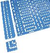 COBA Bodenrost Work Deck blau B60xL120 cm Stärke 25 mm Produktbild