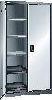 LISTA Flügeltürenschrank B1000xT580xH1950mm RAL 7035,Vollblechtür Trennwand,10 Böden Produktbild