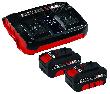 EINHELL 2x Akku 4,0Ah + Twincharger Kit Produktbild img1 S