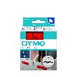 DYMO Schriftband 45017 schwarz/rot 12mm x 7m Produktbild