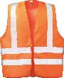 WICATEX Textil-Warnweste Wilfried mit Schulterreflex, warnorange, Größe 2 Produktbild