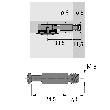 Hettich MB-Einschraubdübel, Bohr Ø 8mm, Spannmaß 24,5mm, DU 643, 13121, blank Produktbild img2 S