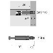 Hettich MB-Einschraubdübel, Bohr Ø 8mm, Spannmaß 30mm, Twister DU 644 T, 20157, verzinkt Produktbild img2 S