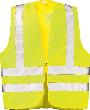 WICATEX Textil-Warnweste Max mit Schulterreflex, warngelb, Größe 2 Produktbild