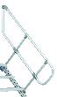 ZARGES Handlauf 5 Stufen Treppe 45° ALU H senk. 1070mm Produktbild img4 S