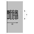 Hettich MB-Kunststoffmuffe, M6,L13mm, Nr.100, 79540, Kunststoff, weiß Produktbild img2 S