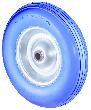 BS ROLLEN OB-Rad,Rad Ø 400, C91, blau,Achs Ø 25, 200kg Produktbild