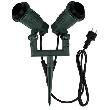 REV Erdspieß mit Gartenspot 2-fach IP44 1,4m 2xE27 grün Produktbild img1 S