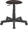 Neutral Drehhocker Goliath Kunstledersitz schwar z Sitzhöhe 395-530 mm mit Rollen Produktbild img1 S
