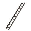 GÜNZBURGER STEIGTECHNIK Dachleiter 10 Sprossen, Aluminium, B 330mm, L 2800mm, braun Produktbild