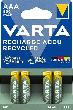 VARTA ACCU Recycled AAA 800mAh Produktbild img1 S