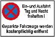 SafetyMarking Symbol Ein- und Ausfahrt Alu geprägt Produktbild
