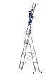 GÜNZBURGER STEIGTECHNIK Mehrzweckleiter 3-teilig mit nivello®-Traverse Produktbild img1 S