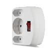 REV Adapter mit Schalter 2+1-fach weiß Produktbild img1 S