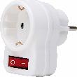 Kopp Schuko-Zwischenstecker mit Schalter , arktisweiß Produktbild img1 S