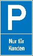 SafetyMarking Parkplatzschild „Parken nur für Kunden“ Produktbild