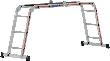 HYMER Vielzweckleiter 4x3 Sprossen AH 4, 00m inkl. Plattform Produktbild